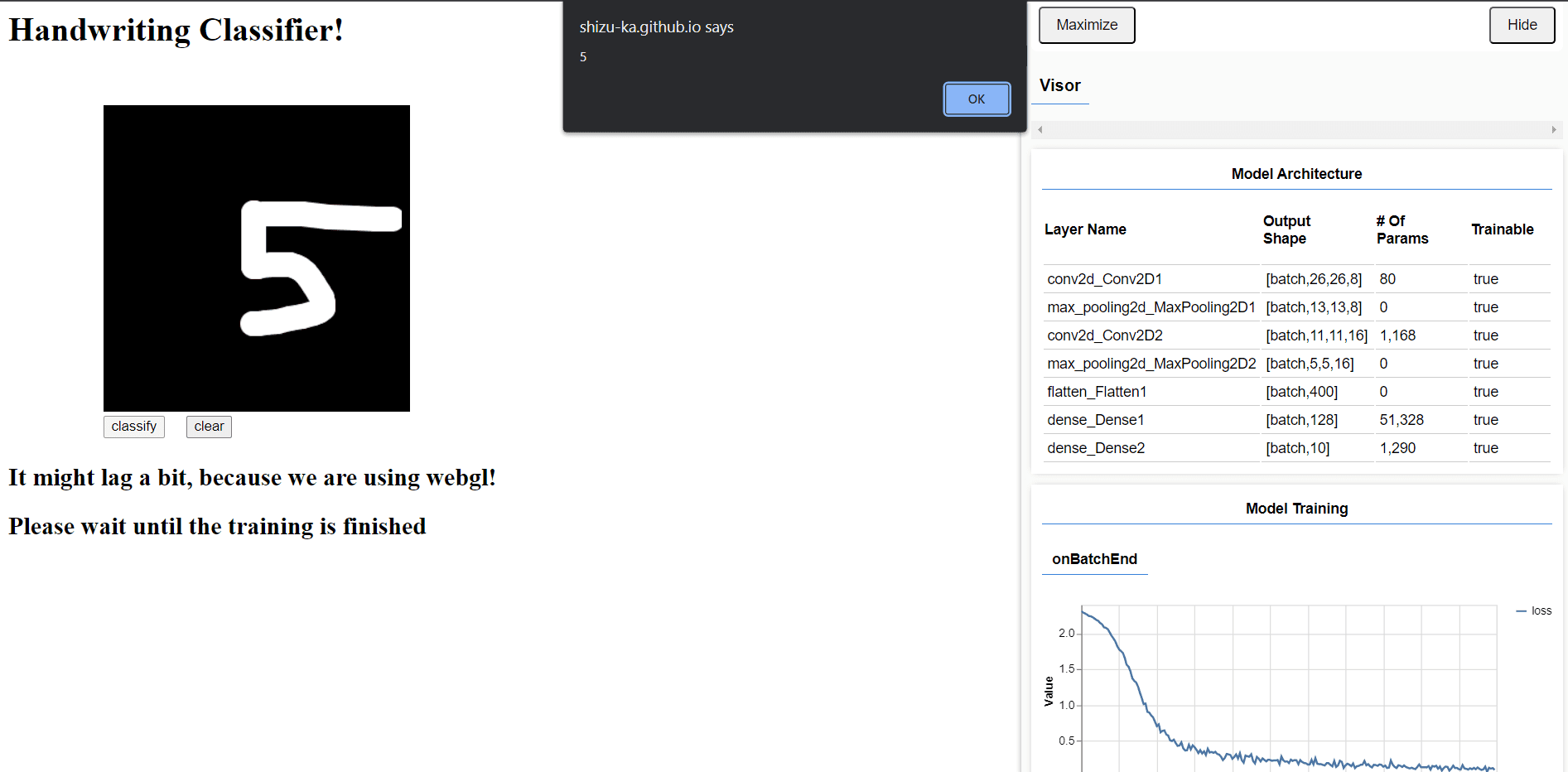 Handwriting Classifier